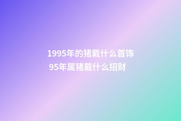 1995年的猪戴什么首饰 95年属猪戴什么招财-第1张-观点-玄机派